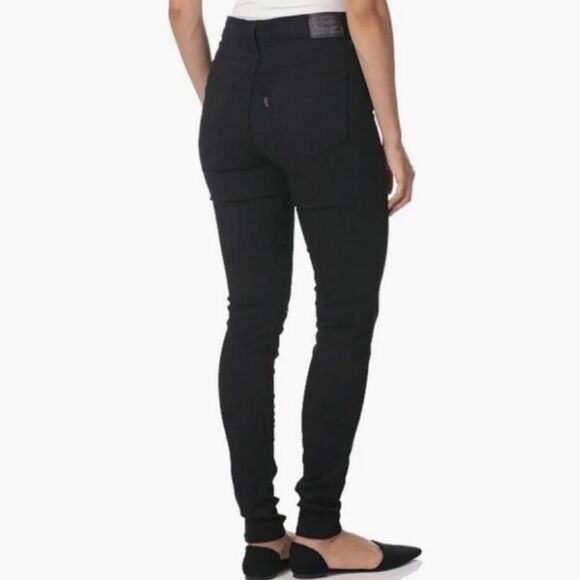 NEW Levi's 720 High Rise Super Skinny Jeans Black Hyperstretch 25x32 - Picture 2 of 9